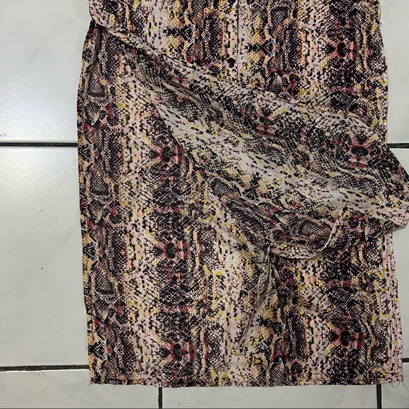 Last call!!! Crave Fame Snake Buttoned Long Shirt Dress/ Beach coverup - Picture 11 of 16